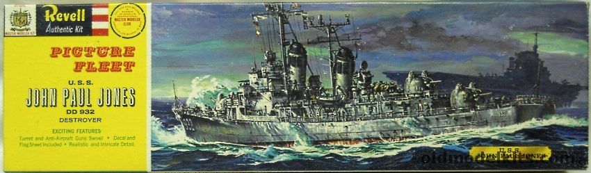 Revell 1/320 DD-932 USS John Paul Jones (Forrest Sherman Class) - Picture Fleet Issue, H309-169 plastic model kit